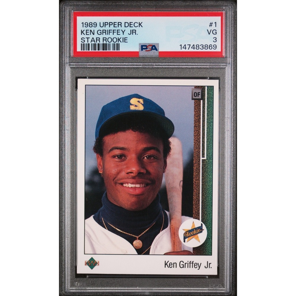 1989 Upper Deck Ken Griffey Jr #1 Star Rookie PSA 3 RC low pop RAINBOW RARE‎
